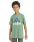 Big Boys Short Sleeve Two-Color Logo T-Shirt