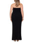 Plus Size Strapless Gown