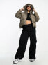 Фото #1 товара The Couture Club essentials puffer jacket in matte brown