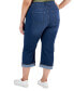 Фото #2 товара Plus Size Mid-Rise Curvy Capri Jeans, Created for Macy's