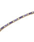 ფოტო #3 პროდუქტის Amethyst, Rose de France Amethyst & White Topaz (3-1/8 ct. t.w.) Narrow Bangle Bracelet in 14k Gold-Plated Sterling Silver