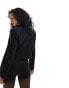 Фото #8 товара & Other Stories co-ord cropped blazer with extended shoulder in black