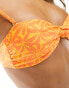 Rhythm allegra knot bandeau top in orange