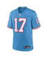 Men's Ryan Tannehill Light Blue Tennessee Titans Oilers Throwback Alternate Game Player Jersey