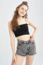 Coool Skinny Fit Ip Askılı Pamuklu Crop Top U0358az22sm