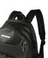 Double Compartment Faux Leather Women's 15" Laptop Fashion Backpack