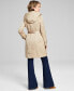 Фото #2 товара Women's Petite Hooded Belted Trench Coat, Created for Macy's