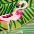 Teppich Faro Tropical Flamingos Rund