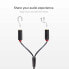 Фото #2 товара SBS Audio stereo cable 3,5mm jack with splitter for mobile and smartphones - 3.5mm - Male - 2 x 3.5mm - Female - 0.2 m - Black