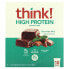 High Protein Bars, Chocolate Mint, 10 Bars, 2.1 oz (60 g) Each