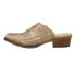 Фото #3 товара Roper Beth Glittered Snip Toe Mules Womens Beige Casual Boots 09-021-1564-2513