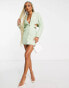 Фото #8 товара Missyempire blazer dress with cut out detail in apple