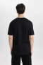 Erkek T-shirt C2117ax/bk81 Black