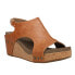 Фото #2 товара Corkys Carley Studded Wedge Womens Brown Casual Sandals 30-5316-CGSM