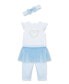 Фото #3 товара Baby Girls Daisies Skegging Set with Headband