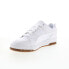 Фото #8 товара Puma Slipstream LO Gum 39322301 Mens White Leather Lifestyle Sneakers Shoes