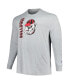 Фото #3 товара Men's Heather Gray Georgia Bulldogs Big and Tall Mascot Long Sleeve T-shirt