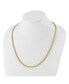 Фото #3 товара Polished Yellow IP-plated Spiga 4mm Chain Necklace