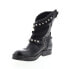 Фото #4 товара A.S.98 Vianne 250202-102 Womens Black Leather Hook & Loop Mid Calf Boots 6