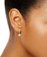 ფოტო #2 პროდუქტის Lab Grown Diamond Halo Drop Earrings (1-1/4 ct. t.w.) in 14k White, Yellow or Rose Gold