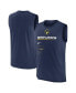 Фото #1 товара Men's Navy Milwaukee Brewers Exceed Performance Tank Top