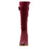 Фото #3 товара Softwalk Knox S1951-601 Womens Red Leather Zipper Knee High Boots 5.5