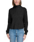 Фото #1 товара Women's Patched Mock Neck Sweater
