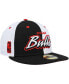 ფოტო #2 პროდუქტის Men's Black, White Chicago Bulls Griswold 59FIFTY Fitted Hat