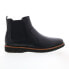 Dunham Clyde Chelsea CI2307 Mens Black Extra Wide Leather Chelsea Boots 8