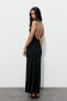 DRAPED OPEN BACK DRESS