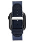Фото #3 товара Men's Navy Premium Nylon Band Compatible with 42mm, 44mm, 45mm, Ultra, Ultra2 Apple Watch