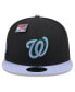 Men's Black/Purple Washington Nationals Grape Big League Chew Flavor Pack 9FIFTY Snapback Hat