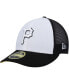 Фото #1 товара Men's White, Black Pittsburgh Pirates 2023 On-Field Batting Practice Low Profile 59FIFTY Fitted Hat
