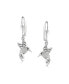 Фото #3 товара Sterling Silver Women's Drop & Dangle Earrings Genuine Gemstone Hummingbird Design