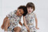 Toddler Boys Cotton Gauze Matching Family Outfits Dress & Romper & Shorts Set Newborn to (Newborn - 7-8)