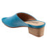 Фото #5 товара Softwalk Parker S2003-462 Womens Blue Wide Leather Heeled Sandals Shoes 6.5