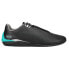 Фото #1 товара Puma Mapf1 Drift Cat Decima Perforated Lace Up Mens Black Sneakers Casual Shoes