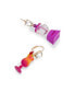 Faux Stone Drink Blender Mismatch Earrings