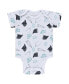 Фото #2 товара Комплект для малышей WEAR by Erin Andrews Каролина Пэнтерс серый, черный, белый, трехштучный - боди и штаны.