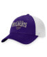 Фото #2 товара Men's Purple, White Kansas State Wildcats Breakout Trucker Snapback Hat