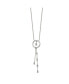 ფოტო #3 პროდუქტის Preciosa Crystal Circle Dangle Pendant Cable Chain Necklace