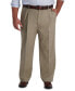 ფოტო #1 პროდუქტის Men's Big & Tall Iron Free Premium Khaki Classic-Fit Pleated Pant