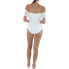 Фото #2 товара Lauren Ralph Lauren Crochet Ruffle Off-The-Shoulder One-Piece Swimsuit White 8