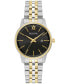 Фото #1 товара Women's Classic Two-Tone Stainless Steel Bracelet Watch 32mm, Created for Macy's