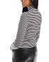 Фото #6 товара New Look stripe roll neck in black