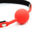 Фото #4 товара Silicone Ball Gag 4 cm Black/Red