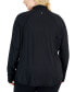 Фото #2 товара Plus Size Essential Full-Zip Jacket, Created for Macy's