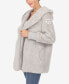 Фото #3 товара Women's Plush Hooded with Pockets Jacket