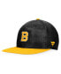 Men's Black, Gold Boston Bruins Authentic Pro Alternate Logo Snapback Hat