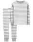 Baby 2-Piece Striped 100% Snug Fit Cotton Pajamas 6M